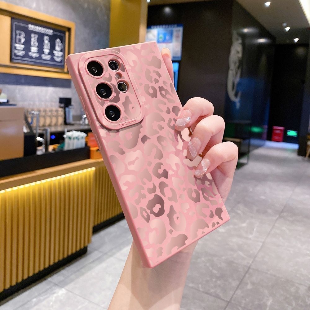 For Samsung Galaxy S24 S23 Ultra S22 Plus Note 20 S21 FE S20 Gradient Leopard Full Protective Case Anti Drop Cover
