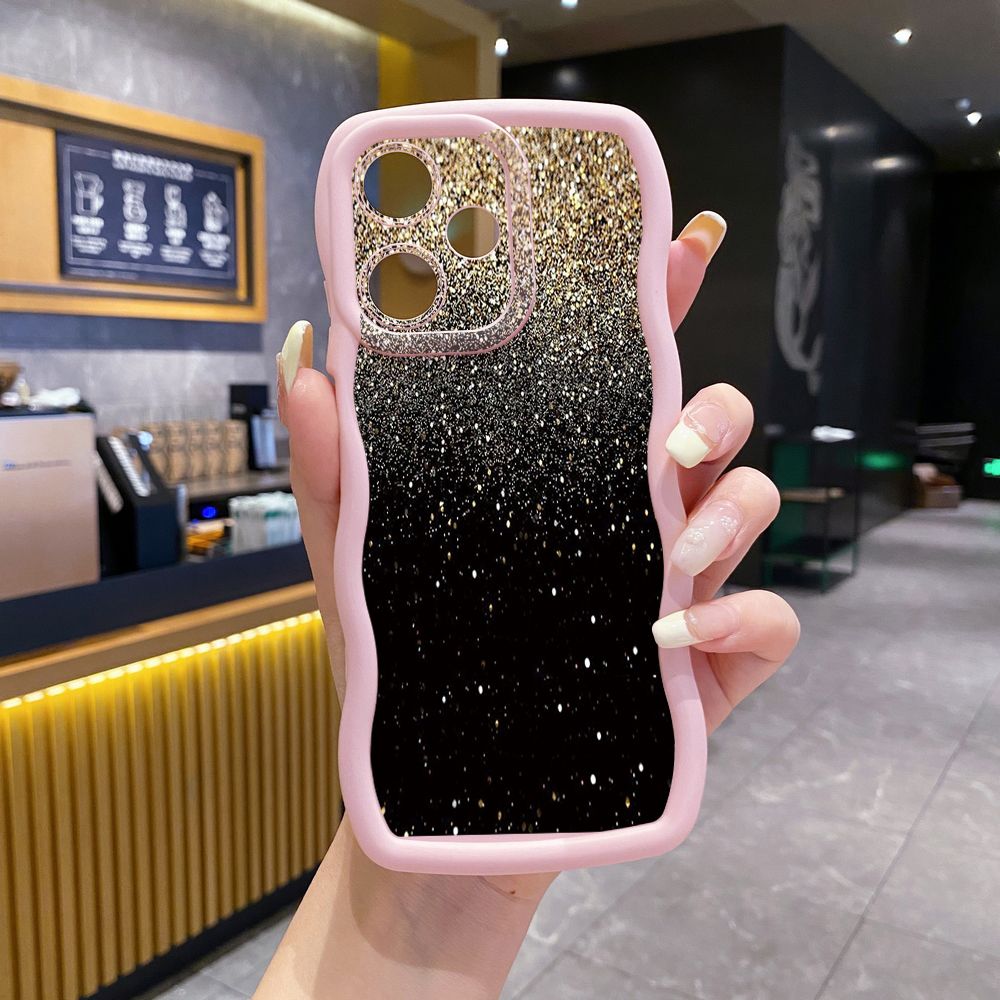 For Infinix Hot 40i 40 Pro Note 30 Play Smart 8 Pro 9 10 Play Lite Luxury Colorful Wave Frame Phone Case Anti Drop Cover