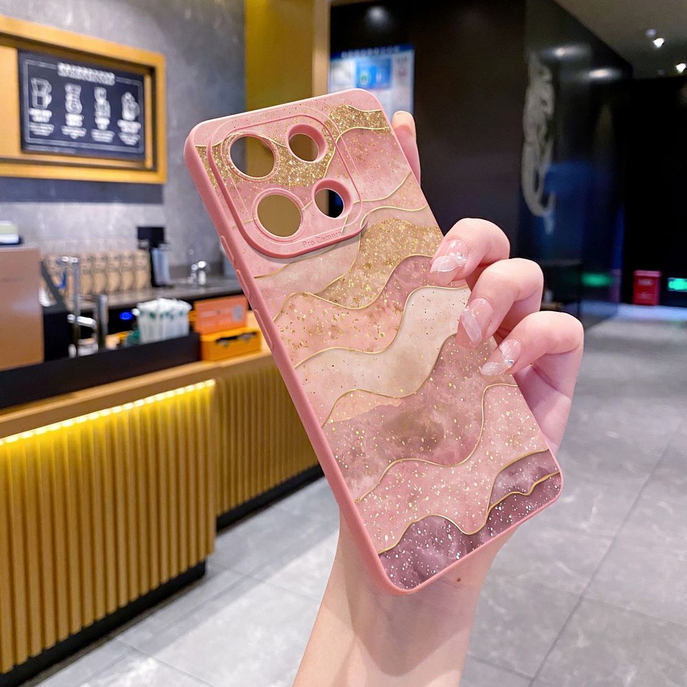 For Xiaomi Redmi Note 13 12 Pro 5G 12S 11S 13C A1 10 Pro 4G 10S Redmi 10C 9C Wave Marble Full Protective Case Anti Drop Cover