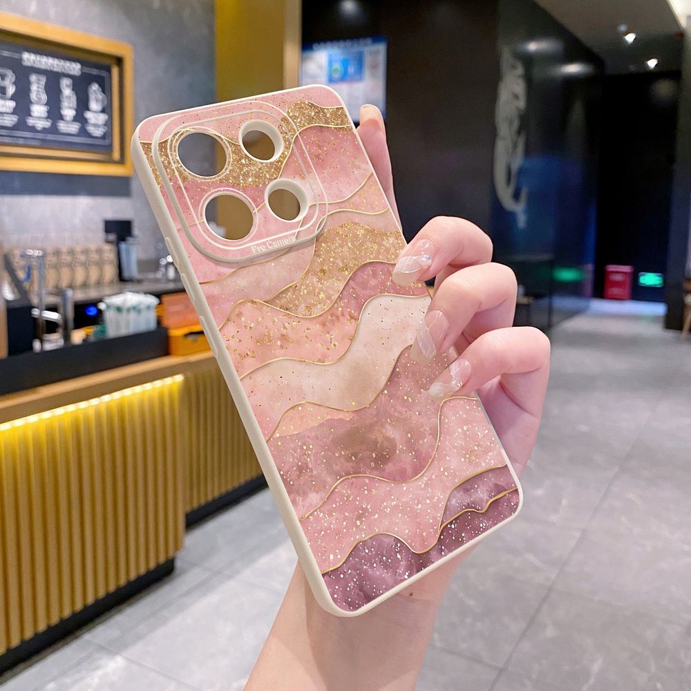 For Xiaomi Redmi Note 13 12 Pro 5G 12S 11S 13C A1 10 Pro 4G 10S Redmi 10C 9C Wave Marble Full Protective Case Anti Drop Cover