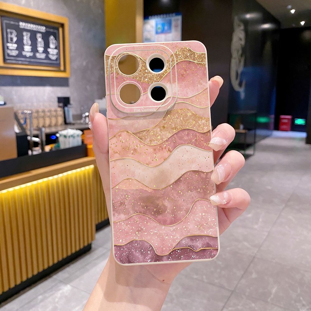 For Xiaomi Redmi Note 13 12 Pro 5G 12S 11S 13C A1 10 Pro 4G 10S Redmi 10C 9C Wave Marble Full Protective Case Anti Drop Cover