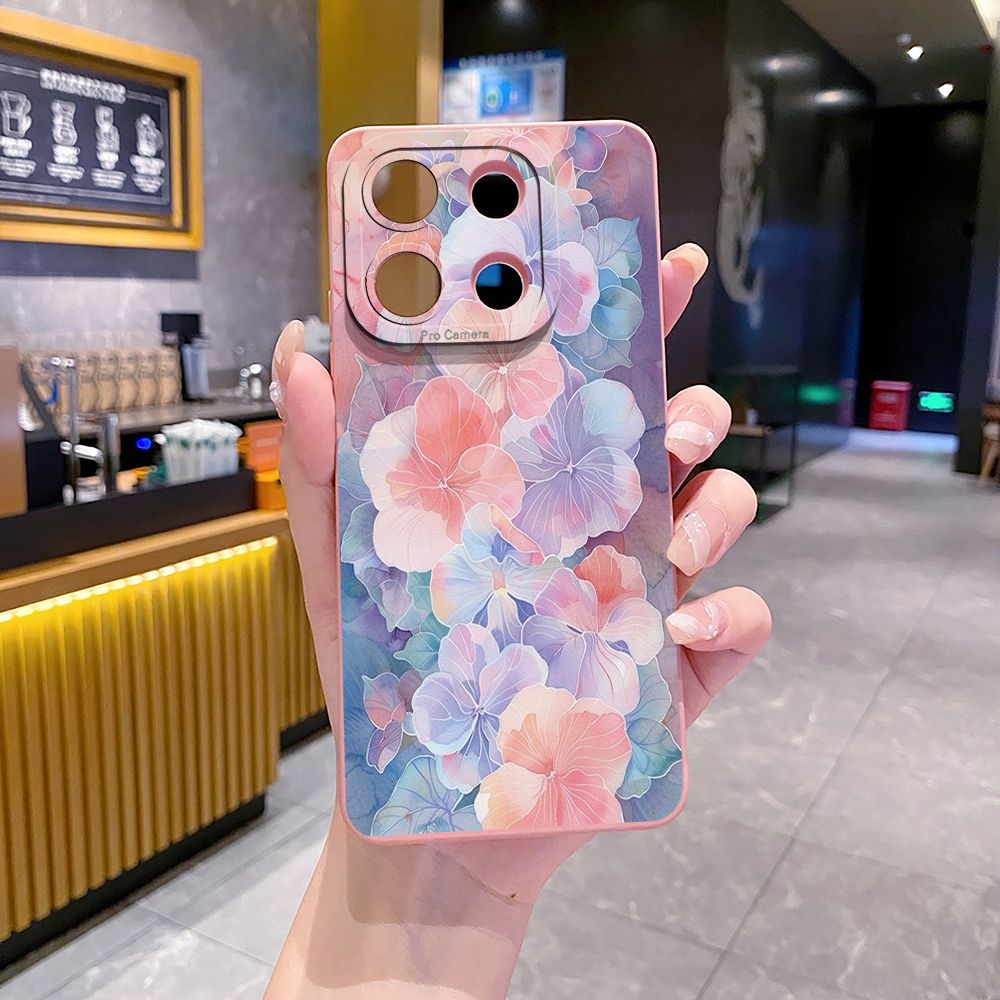 For Xiaomi Redmi Note 13 12 Pro 5G 12S 11S 13C A1 10 Pro 4G 10S Redmi 10C 9C Beauty Flower Full Protective Case Anti Drop Cover