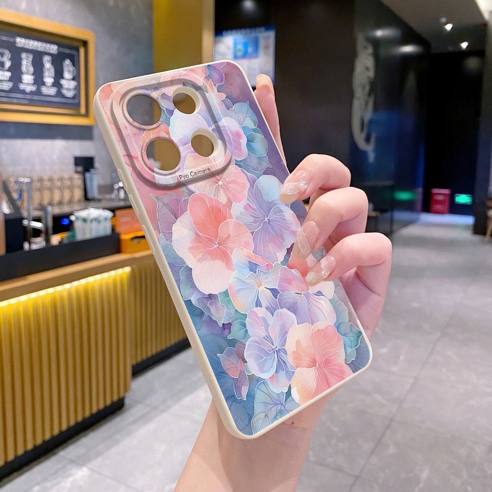 For Xiaomi Redmi Note 13 12 Pro 5G 12S 11S 13C A1 10 Pro 4G 10S Redmi 10C 9C Beauty Flower Full Protective Case Anti Drop Cover