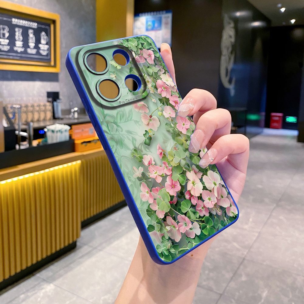 For Xiaomi Redmi Note 13 12 Pro 5G 12S 11S 13C A1 10 Pro 4G 10S Redmi 10C 9C Beauty Flower Full Protective Case Anti Drop Cover