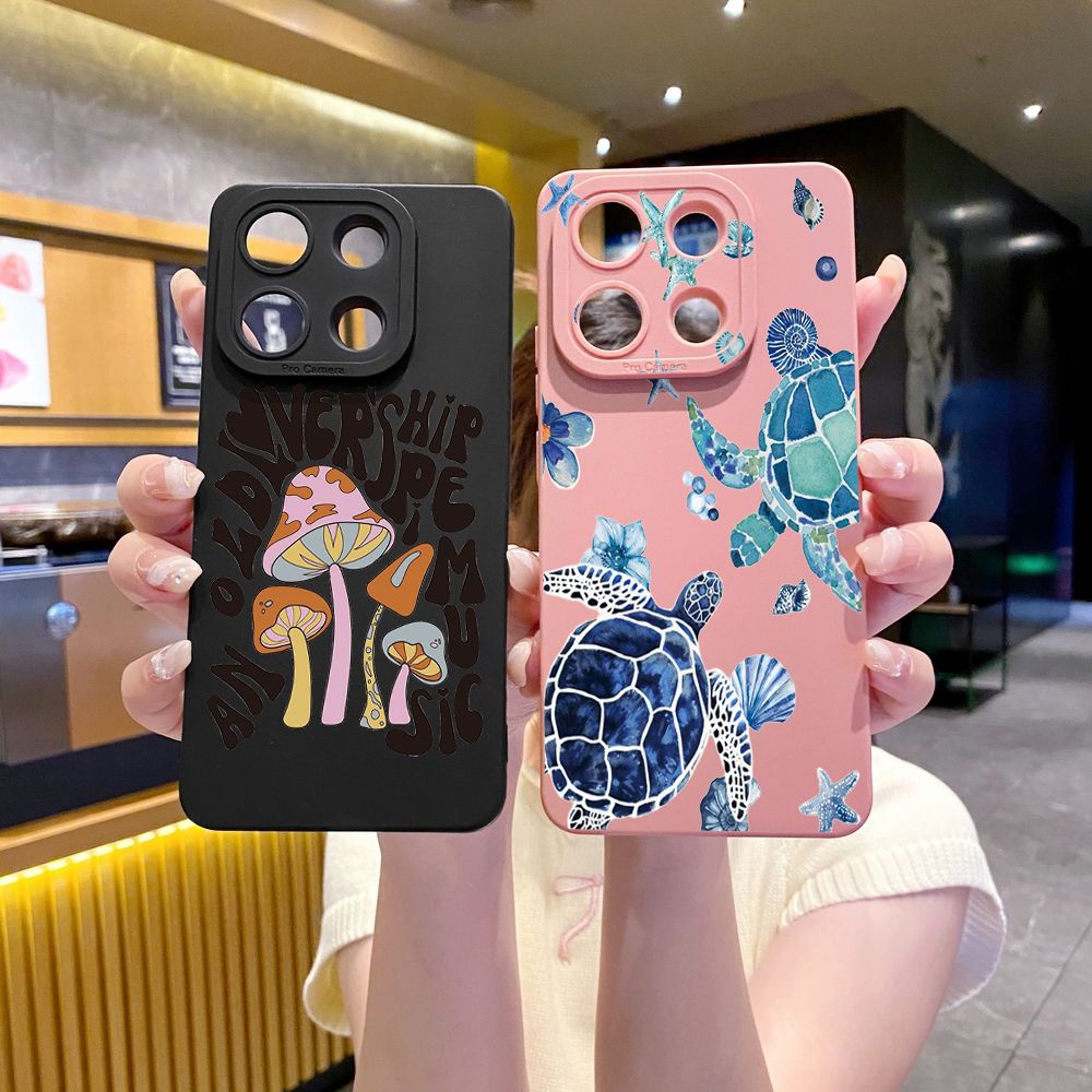 For Xiaomi Redmi Note 13 12 Pro 5G 12S 11S 13C A1 10 Pro 4G 10S Redmi 10C 9C Sea turtle Full Protective Case Anti Drop Cover