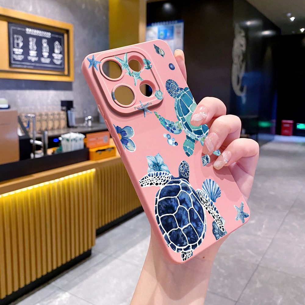 For Xiaomi Redmi Note 13 12 Pro 5G 12S 11S 13C A1 10 Pro 4G 10S Redmi 10C 9C Sea turtle Full Protective Case Anti Drop Cover
