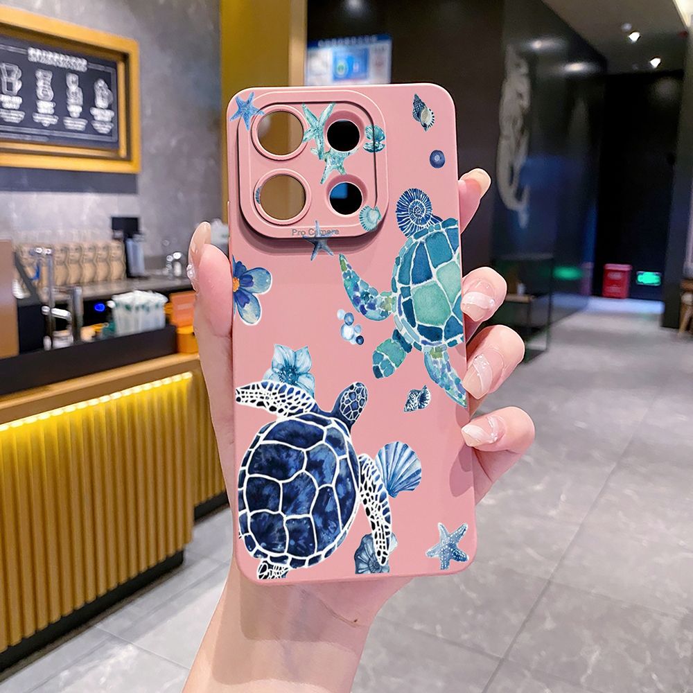For Xiaomi Redmi Note 13 12 Pro 5G 12S 11S 13C A1 10 Pro 4G 10S Redmi 10C 9C Sea turtle Full Protective Case Anti Drop Cover