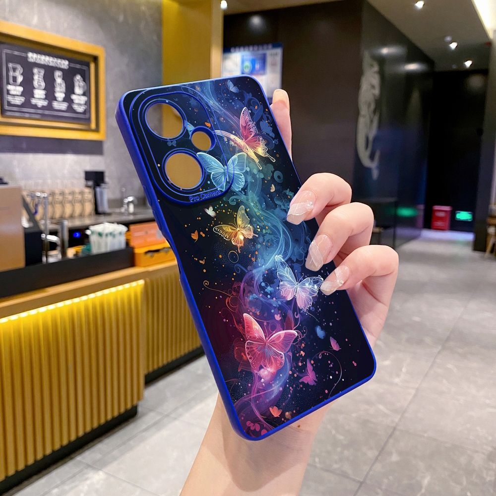 For VIVO Y28 Y03 Y18 Y17S Y27 Y15A Y15S Y02S Y02A Y36 Y33S Y12S Y12A Y01 Y1S Y20A Y22 Luxury Butterfly Full Protective Case Anti Drop Cover