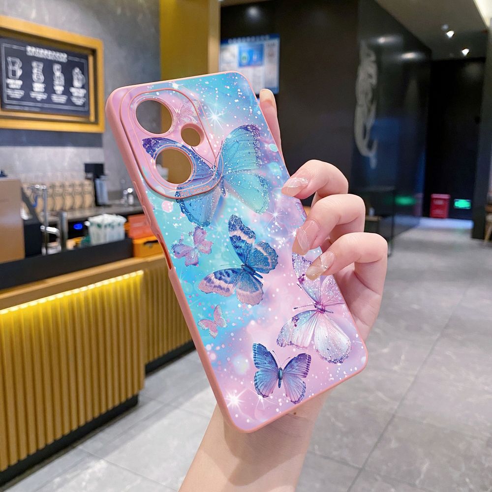 For VIVO Y28 Y03 Y18 Y17S Y27 Y15A Y15S Y02S Y02A Y36 Y33S Y12S Y12A Y01 Y1S Y20A Y22 Luxury Butterfly Full Protective Case Anti Drop Cover