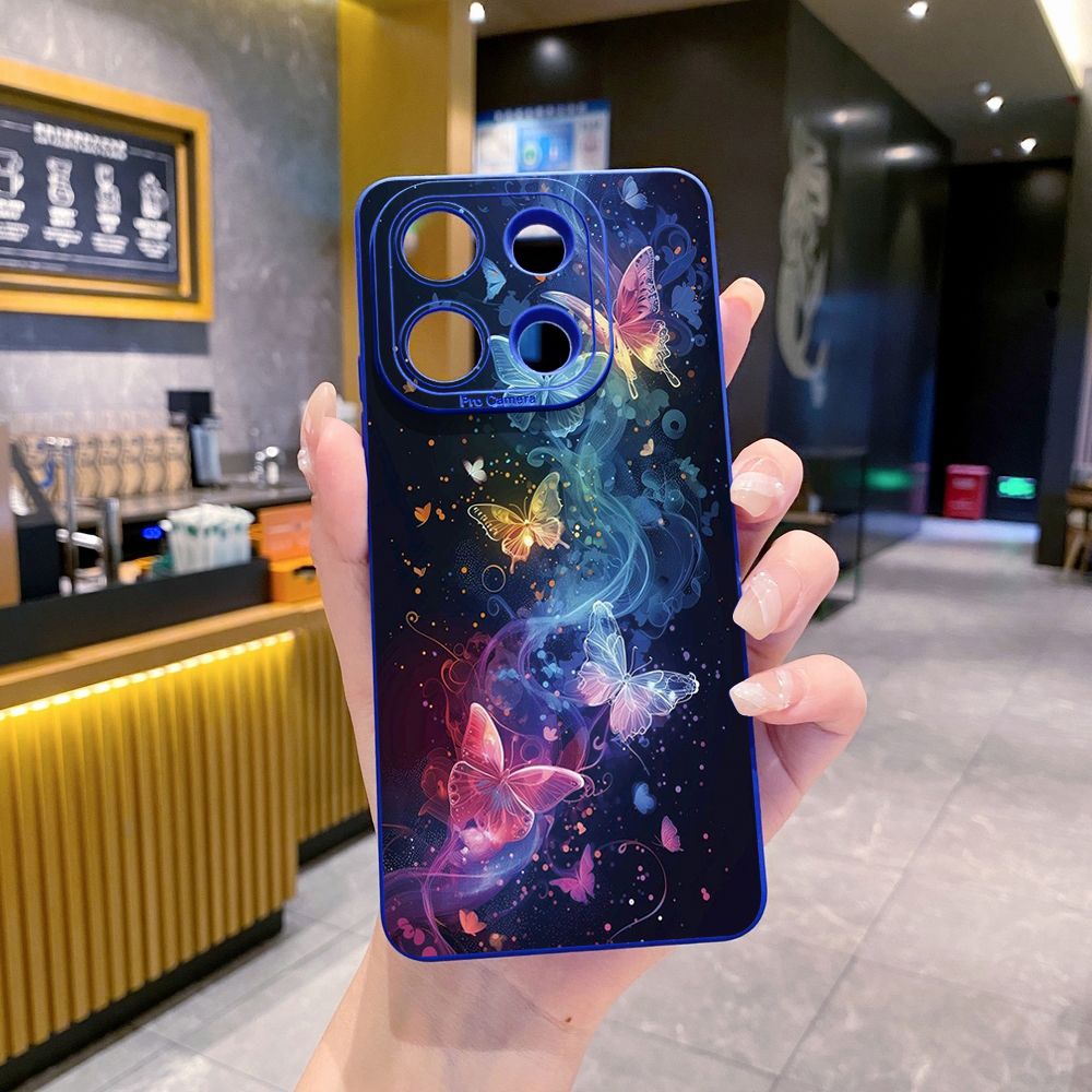 For Xiaomi Redmi Note 13 12 Pro 5G 12S 11S 13C A1 10 Pro 4G 10S Redmi 10C 9C Luxury Butterfly Full Protective Case Anti Drop Cover