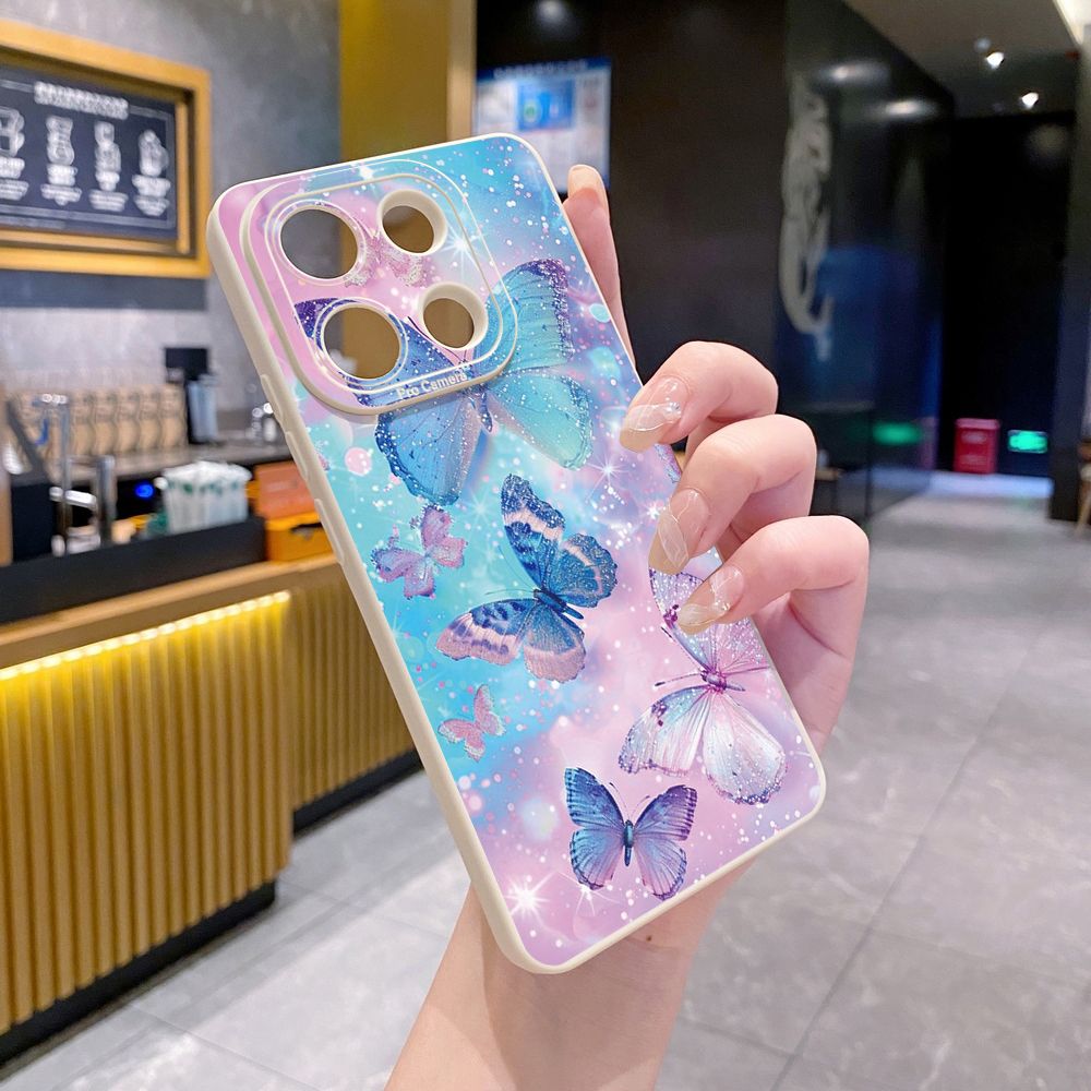 For Xiaomi Redmi Note 13 12 Pro 5G 12S 11S 13C A1 10 Pro 4G 10S Redmi 10C 9C Luxury Butterfly Full Protective Case Anti Drop Cover