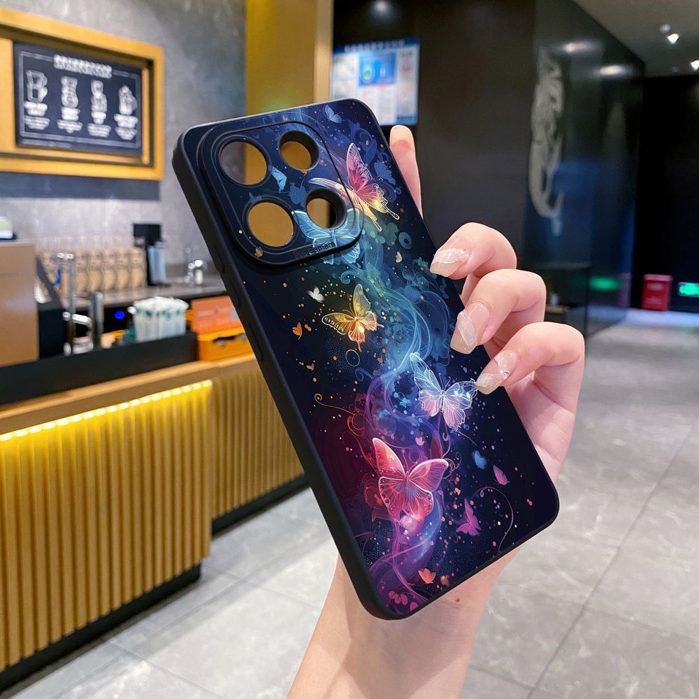 For Xiaomi Redmi Note 13 12 Pro 5G 12S 11S 13C A1 10 Pro 4G 10S Redmi 10C 9C Luxury Butterfly Full Protective Case Anti Drop Cover