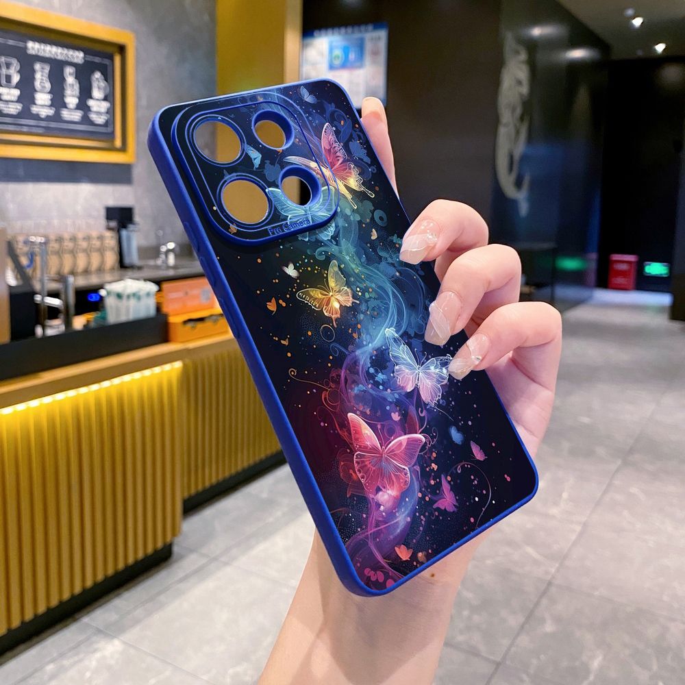 For Xiaomi Redmi Note 13 12 Pro 5G 12S 11S 13C A1 10 Pro 4G 10S Redmi 10C 9C Luxury Butterfly Full Protective Case Anti Drop Cover