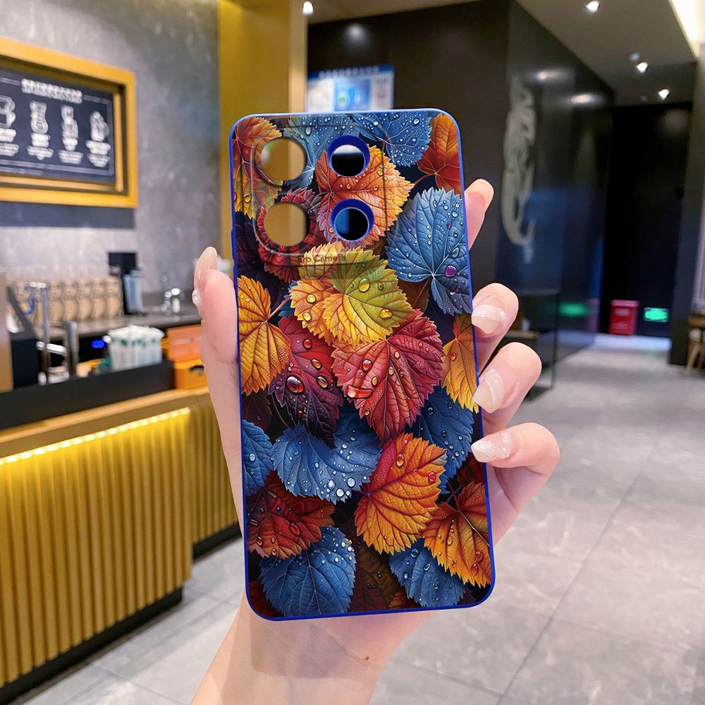 For Xiaomi Redmi Note 13 12 Pro 5G 12S 11S 13C A1 10 Pro 4G 10S Redmi 10C 9C Luxury Leaves Full Protective Case Anti Drop Cover