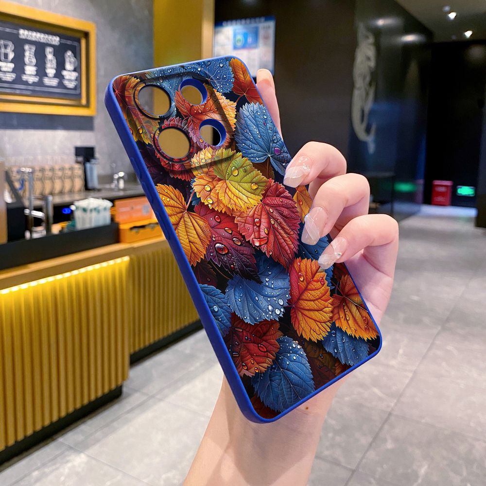 For Xiaomi Redmi Note 13 12 Pro 5G 12S 11S 13C A1 10 Pro 4G 10S Redmi 10C 9C Luxury Leaves Full Protective Case Anti Drop Cover