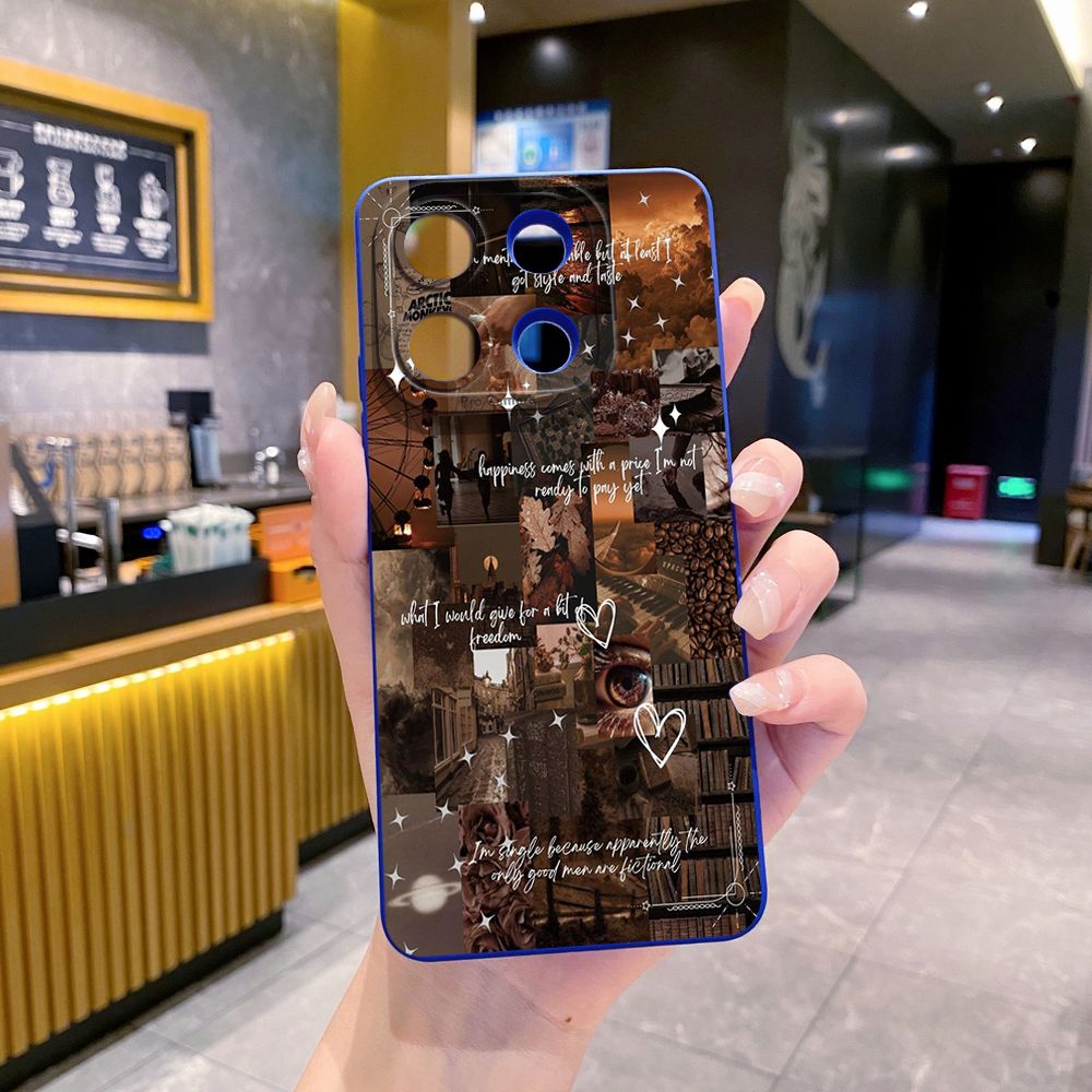 For Xiaomi Redmi Note 13 12 Pro 5G 12S 11S 13C A1 10 Pro 4G 10S Redmi 10C 9C Vintage Art Town Butterfly Full Protective Case Anti Drop Cover