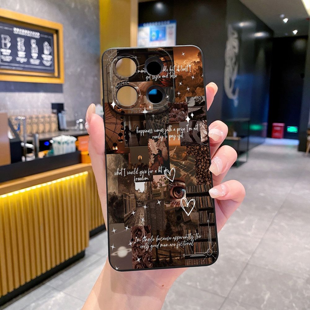 For Xiaomi Redmi Note 13 12 Pro 5G 12S 11S 13C A1 10 Pro 4G 10S Redmi 10C 9C Vintage Art Town Butterfly Full Protective Case Anti Drop Cover