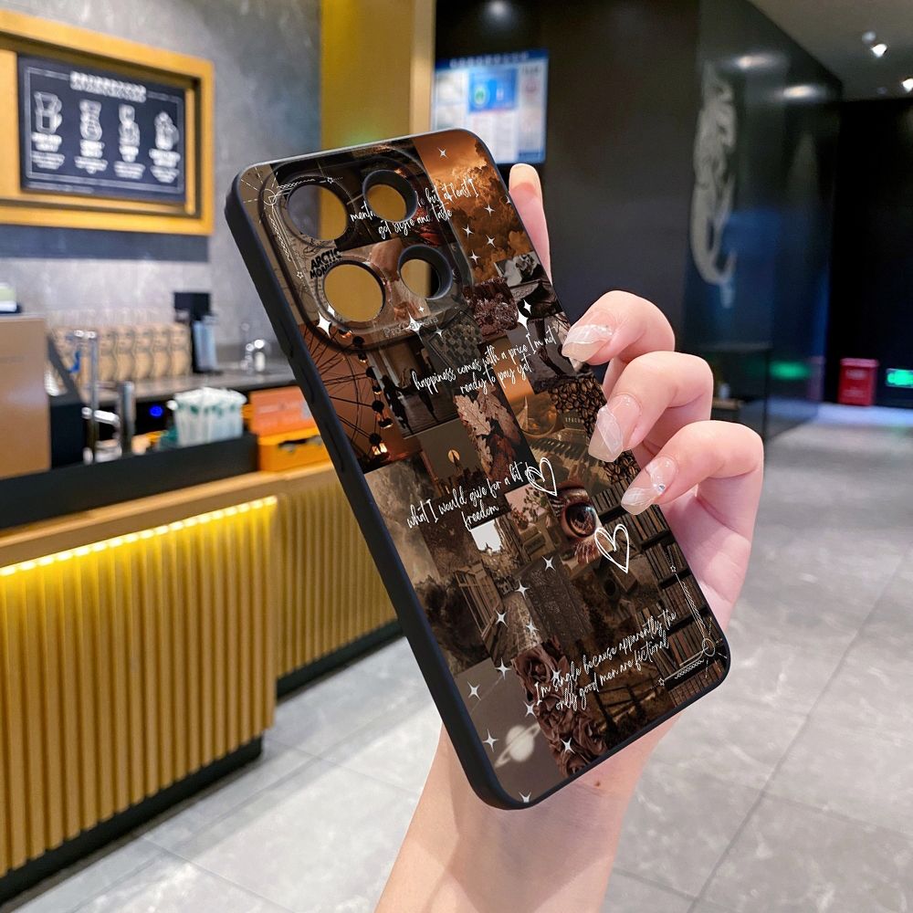 For Xiaomi Redmi Note 13 12 Pro 5G 12S 11S 13C A1 10 Pro 4G 10S Redmi 10C 9C Vintage Art Town Butterfly Full Protective Case Anti Drop Cover