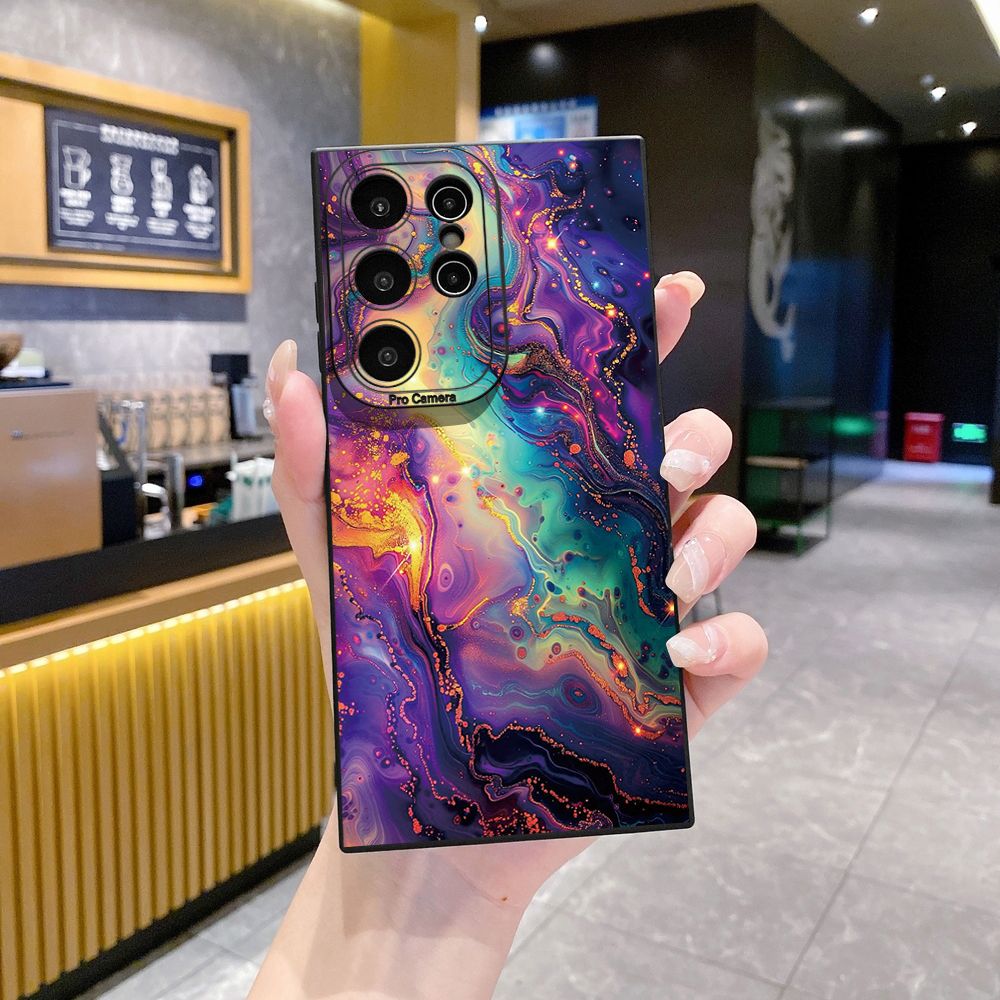 For Samsung Galaxy S24 S23 Ultra S22 Plus Note 20 S21 FE S20 Luxury Marble Full Protective Case Anti Drop Cover