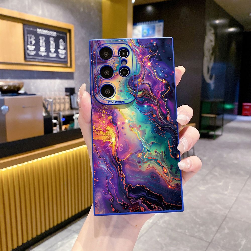 For Samsung Galaxy S24 S23 Ultra S22 Plus Note 20 S21 FE S20 Luxury Marble Full Protective Case Anti Drop Cover