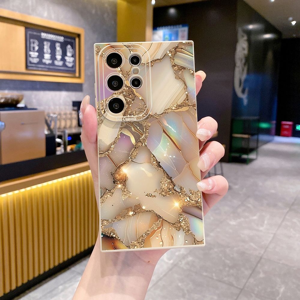 For Samsung Galaxy S24 S23 Ultra S22 Plus Note 20 S21 FE S20 Luxury Marble Full Protective Case Anti Drop Cover