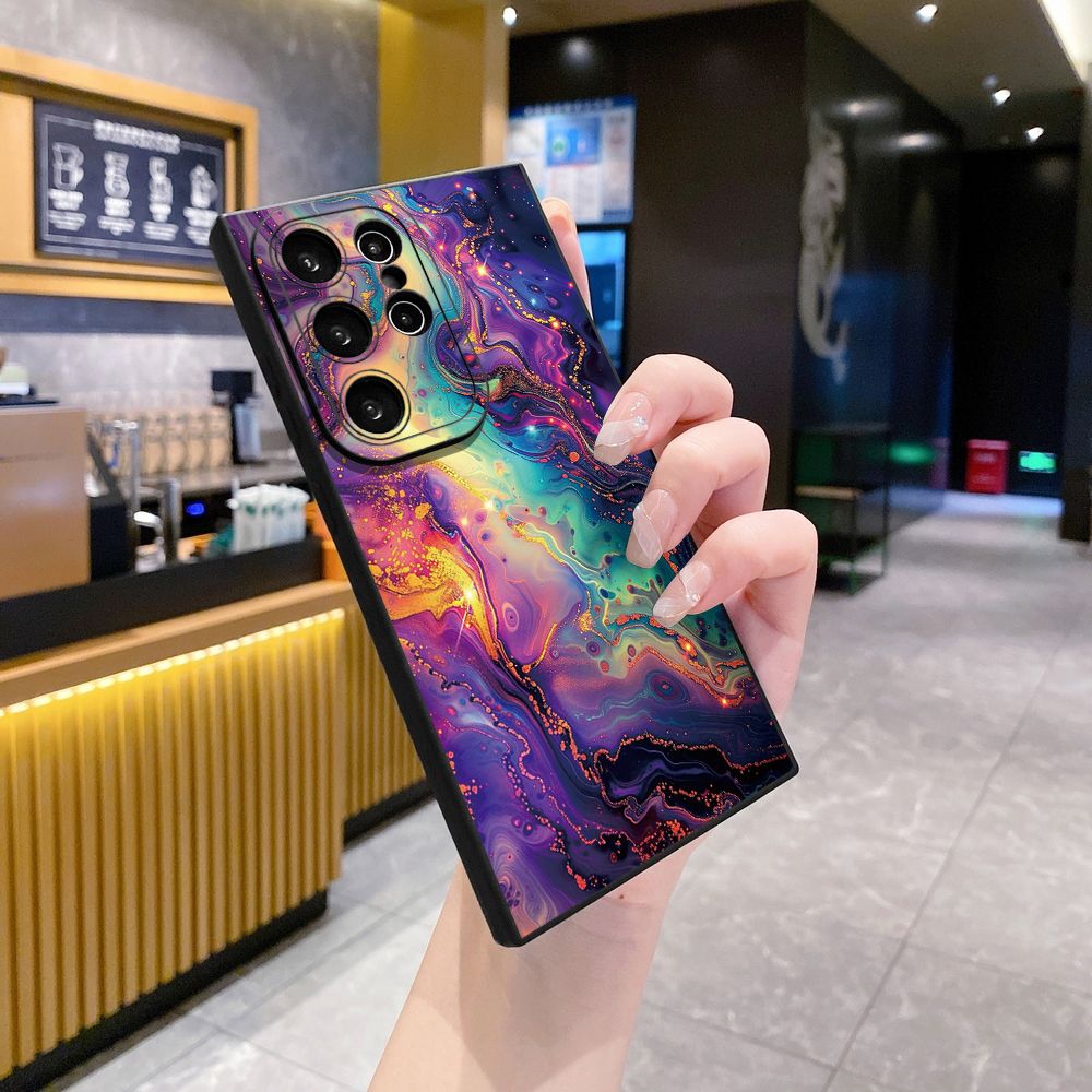 For Samsung Galaxy S24 S23 Ultra S22 Plus Note 20 S21 FE S20 Luxury Marble Full Protective Case Anti Drop Cover