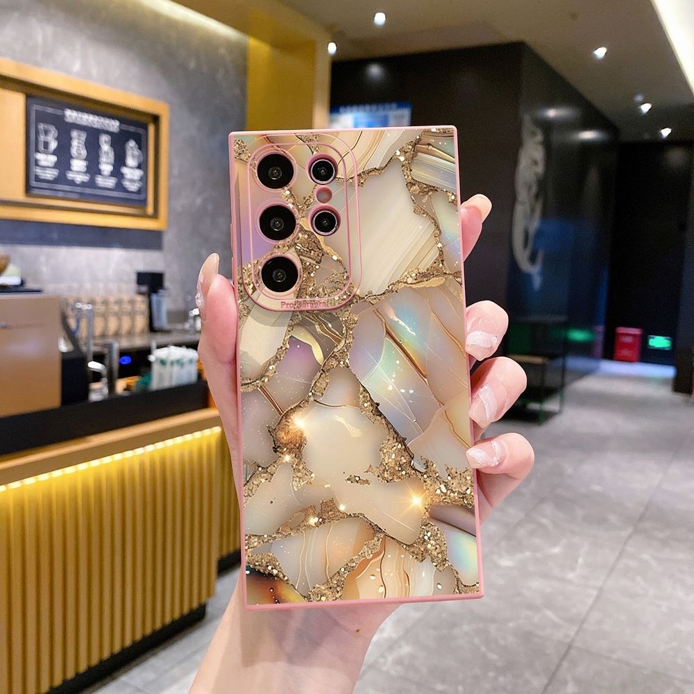 For Samsung Galaxy S24 S23 Ultra S22 Plus Note 20 S21 FE S20 Luxury Marble Full Protective Case Anti Drop Cover
