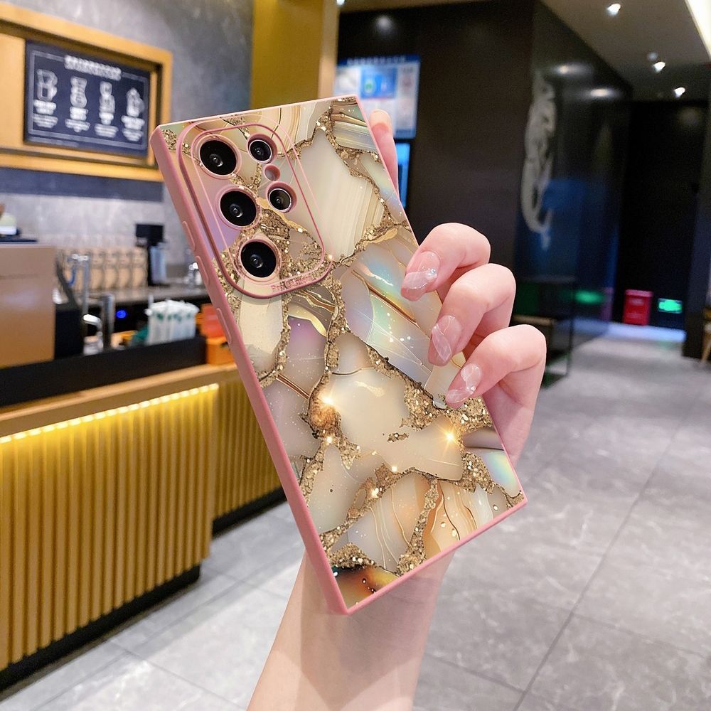 For Samsung Galaxy S24 S23 Ultra S22 Plus Note 20 S21 FE S20 Luxury Marble Full Protective Case Anti Drop Cover