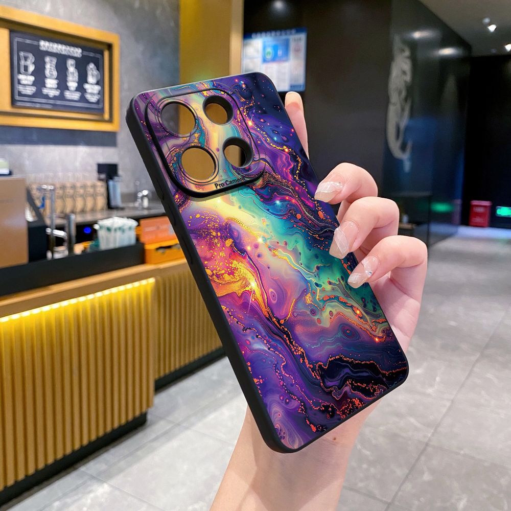 For Xiaomi Redmi Note 13 12 Pro 5G 12S 11S 13C A1 10 Pro 4G 10S Redmi 10C 9C Luxury Marble Full Protective Case Anti Drop Cover