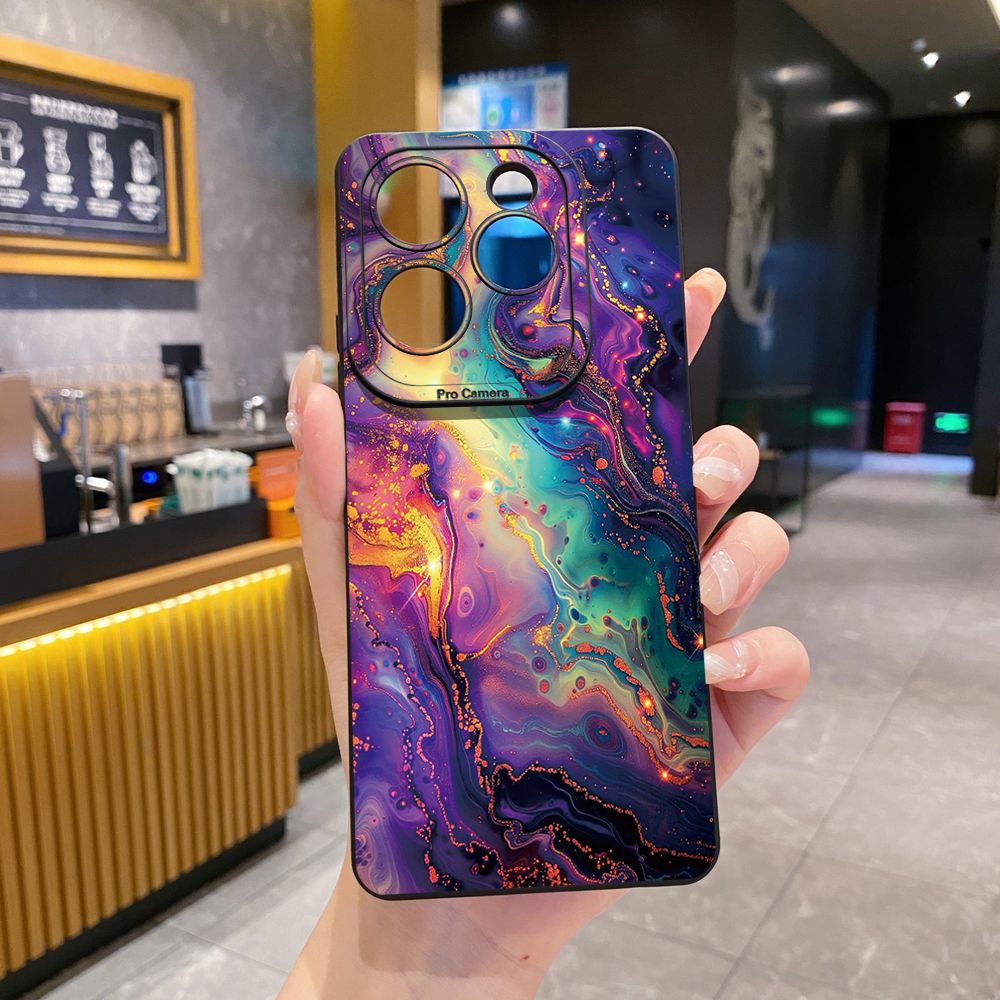 For Infinix Hot 50i 40i 40 Pro Note 12 G96 30 Hot 20 Play 12i 30i 20i 10S 11 Play 11S 10i Smart 8 9 5 Luxury Marble Full Protective Case Anti Drop Cover