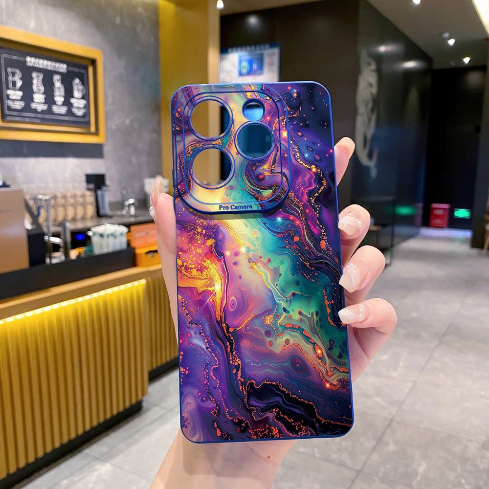 For Infinix Hot 50i 40i 40 Pro Note 12 G96 30 Hot 20 Play 12i 30i 20i 10S 11 Play 11S 10i Smart 8 9 5 Luxury Marble Full Protective Case Anti Drop Cover