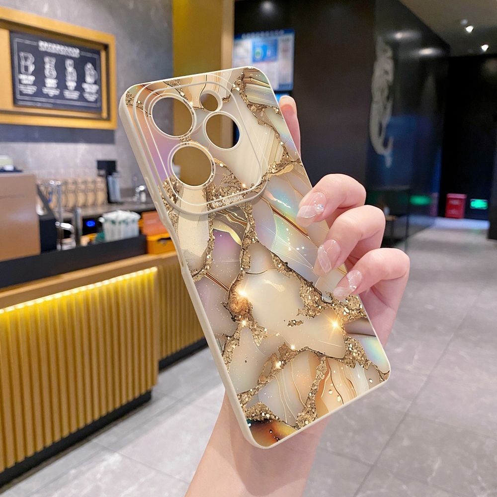 For Infinix Hot 50i 40i 40 Pro Note 12 G96 30 Hot 20 Play 12i 30i 20i 10S 11 Play 11S 10i Smart 8 9 5 Luxury Marble Full Protective Case Anti Drop Cover
