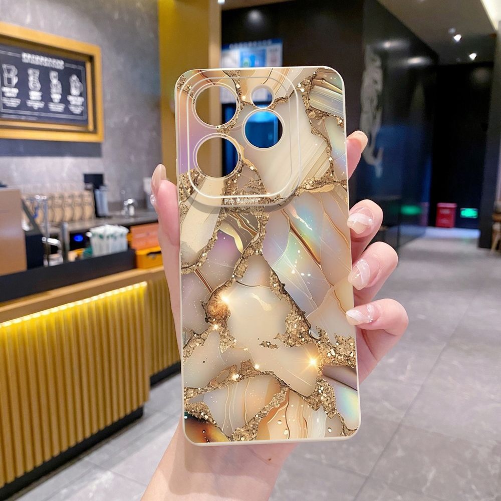 For Infinix Hot 50i 40i 40 Pro Note 12 G96 30 Hot 20 Play 12i 30i 20i 10S 11 Play 11S 10i Smart 8 9 5 Luxury Marble Full Protective Case Anti Drop Cover