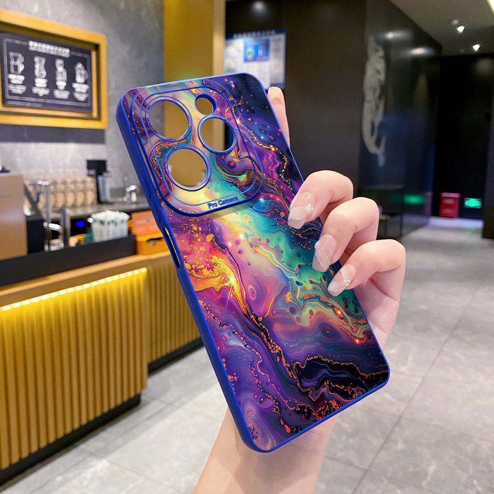 For Infinix Hot 50i 40i 40 Pro Note 12 G96 30 Hot 20 Play 12i 30i 20i 10S 11 Play 11S 10i Smart 8 9 5 Luxury Marble Full Protective Case Anti Drop Cover