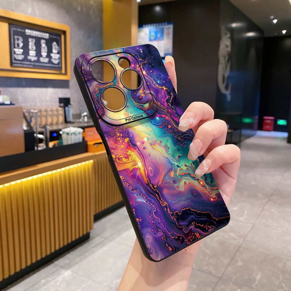 For Infinix Hot 50i 40i 40 Pro Note 12 G96 30 Hot 20 Play 12i 30i 20i 10S 11 Play 11S 10i Smart 8 9 5 Luxury Marble Full Protective Case Anti Drop Cover