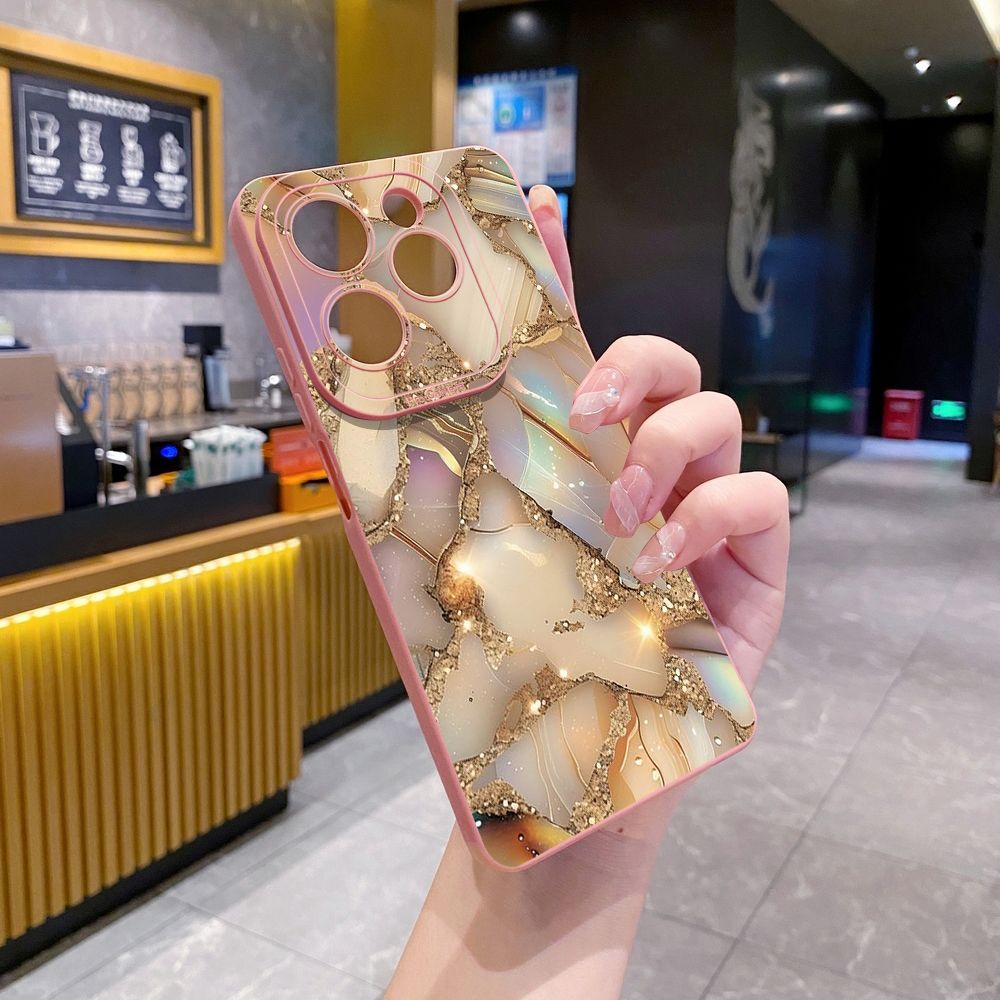 For Infinix Hot 50i 40i 40 Pro Note 12 G96 30 Hot 20 Play 12i 30i 20i 10S 11 Play 11S 10i Smart 8 9 5 Luxury Marble Full Protective Case Anti Drop Cover