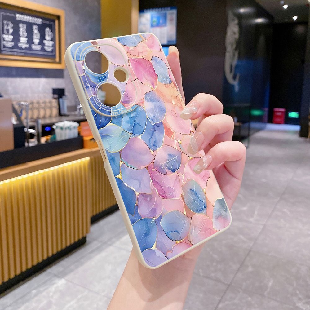 For VIVO Y28 Y03 Y18 Y17S Y27 Y15A Y15S Y02S Y02A Y36 Y33S Y12S Y12A Y01 Y1S Y20A Y22 Luxury Leaves Full Protective Case Anti Drop Cover