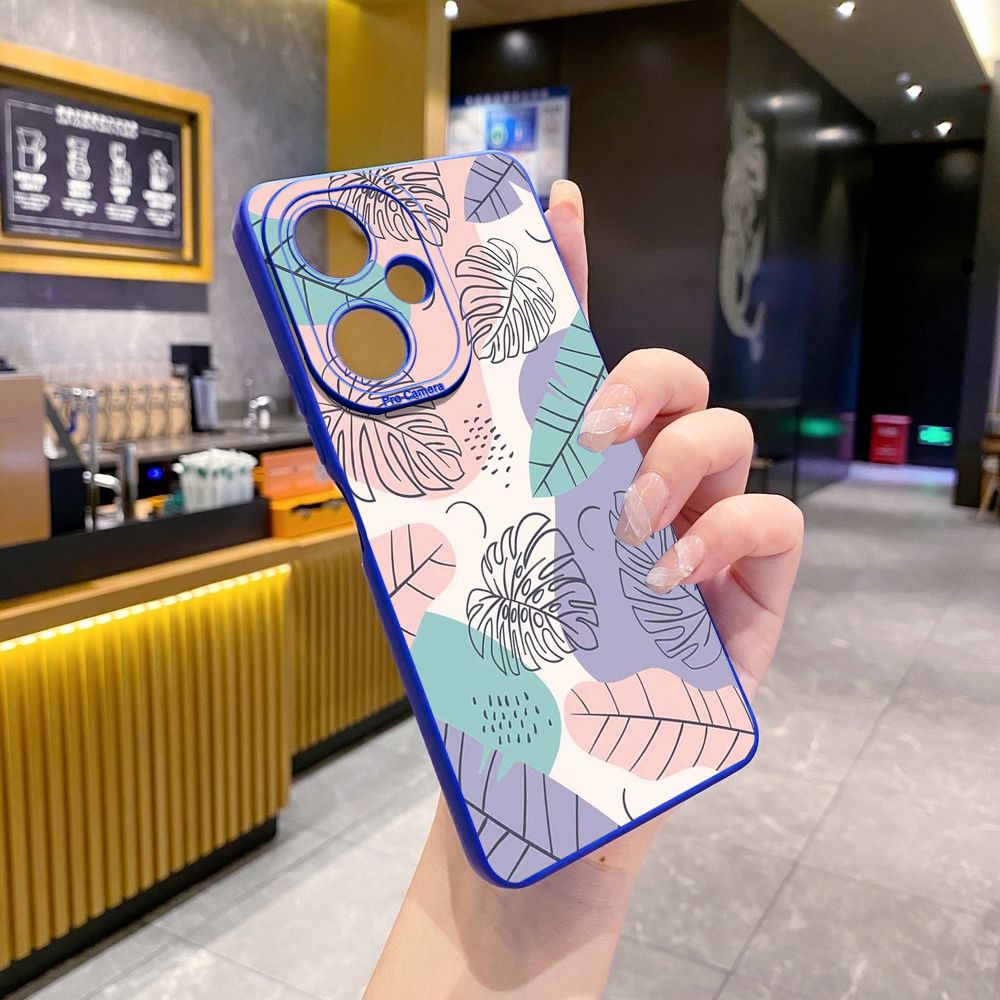 For VIVO Y28 Y03 Y18 Y17S Y27 Y15A Y15S Y02S Y02A Y36 Y33S Y12S Y12A Y01 Y1S Y20A Y22 Luxury Leaves Full Protective Case Anti Drop Cover
