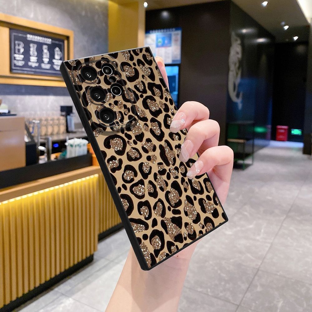 For Samsung Galaxy S24 S23 Ultra S22 Plus Note 20 S21 FE S20 Retry Leopard Full Protective Case Anti Drop Cover