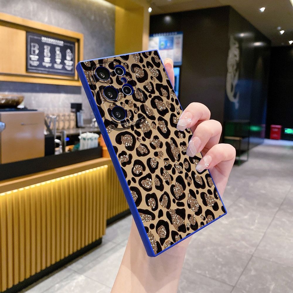 For Samsung Galaxy S24 S23 Ultra S22 Plus Note 20 S21 FE S20 Retry Leopard Full Protective Case Anti Drop Cover