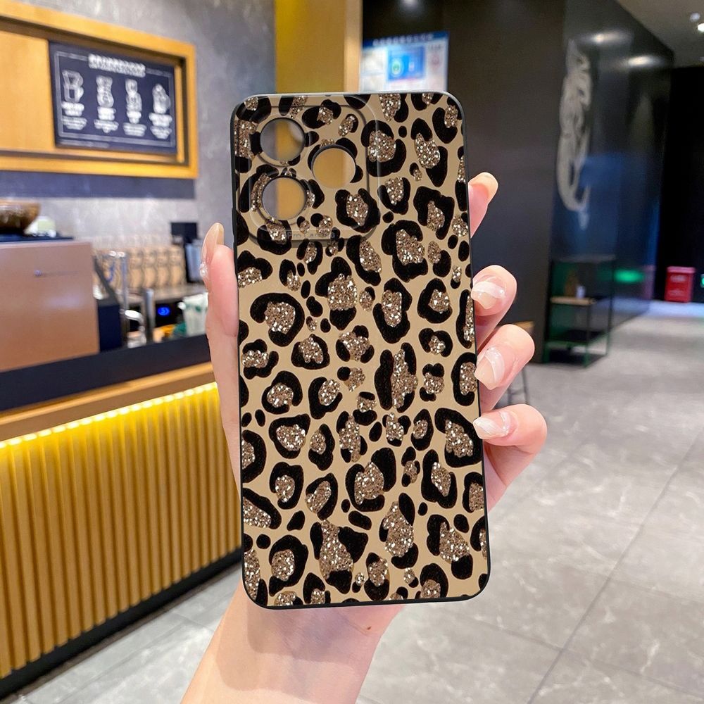 For Realme C61 C63 C65 C67 C53 C51 Note 50 60 C21 C33 C30 C35 C11 2021 C12 C15 C21Y C25Y Realme 12 13 Retry Leopard Full Protective Case Anti Drop Cover