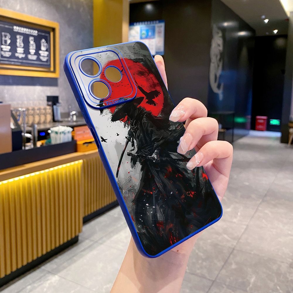 For Realme C61 C63 C65 C67 C53 C51 Note 50 60 C21 C33 C30 C35 C11 2021 C12 C15 C21Y C25Y Realme 12 13 Sun Swordsman Full Protective Case Anti Drop Cover