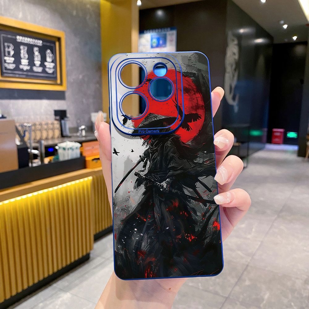 For Infinix Hot 50i 40i 40 Pro Note 12 G96 30 Hot 20 Play 12i 30i 20i 10S 11 Play 11S 10i Smart 8 9 5 Sun Swordsman Full Protective Case Anti Drop Cover