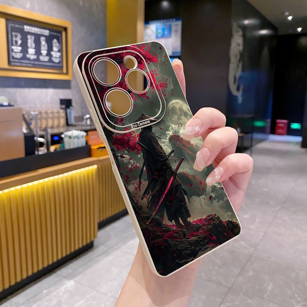 For Infinix Hot 50i 40i 40 Pro Note 12 G96 30 Hot 20 Play 12i 30i 20i 10S 11 Play 11S 10i Smart 8 9 5 Sun Swordsman Full Protective Case Anti Drop Cover