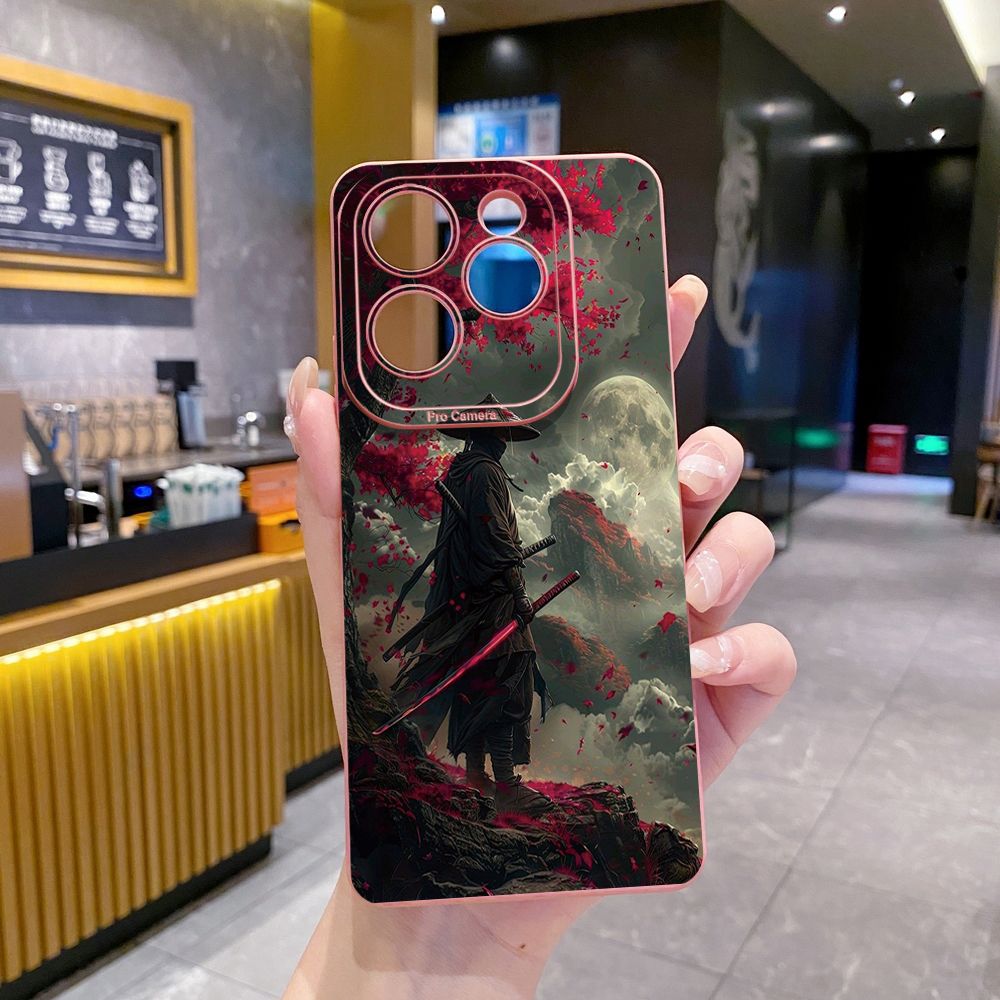 For Infinix Hot 50i 40i 40 Pro Note 12 G96 30 Hot 20 Play 12i 30i 20i 10S 11 Play 11S 10i Smart 8 9 5 Sun Swordsman Full Protective Case Anti Drop Cover