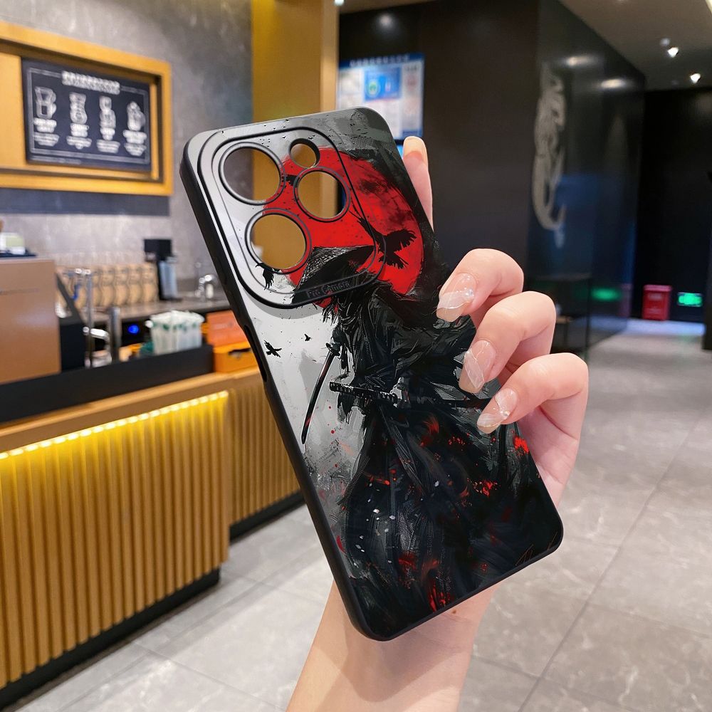 For Infinix Hot 50i 40i 40 Pro Note 12 G96 30 Hot 20 Play 12i 30i 20i 10S 11 Play 11S 10i Smart 8 9 5 Sun Swordsman Full Protective Case Anti Drop Cover