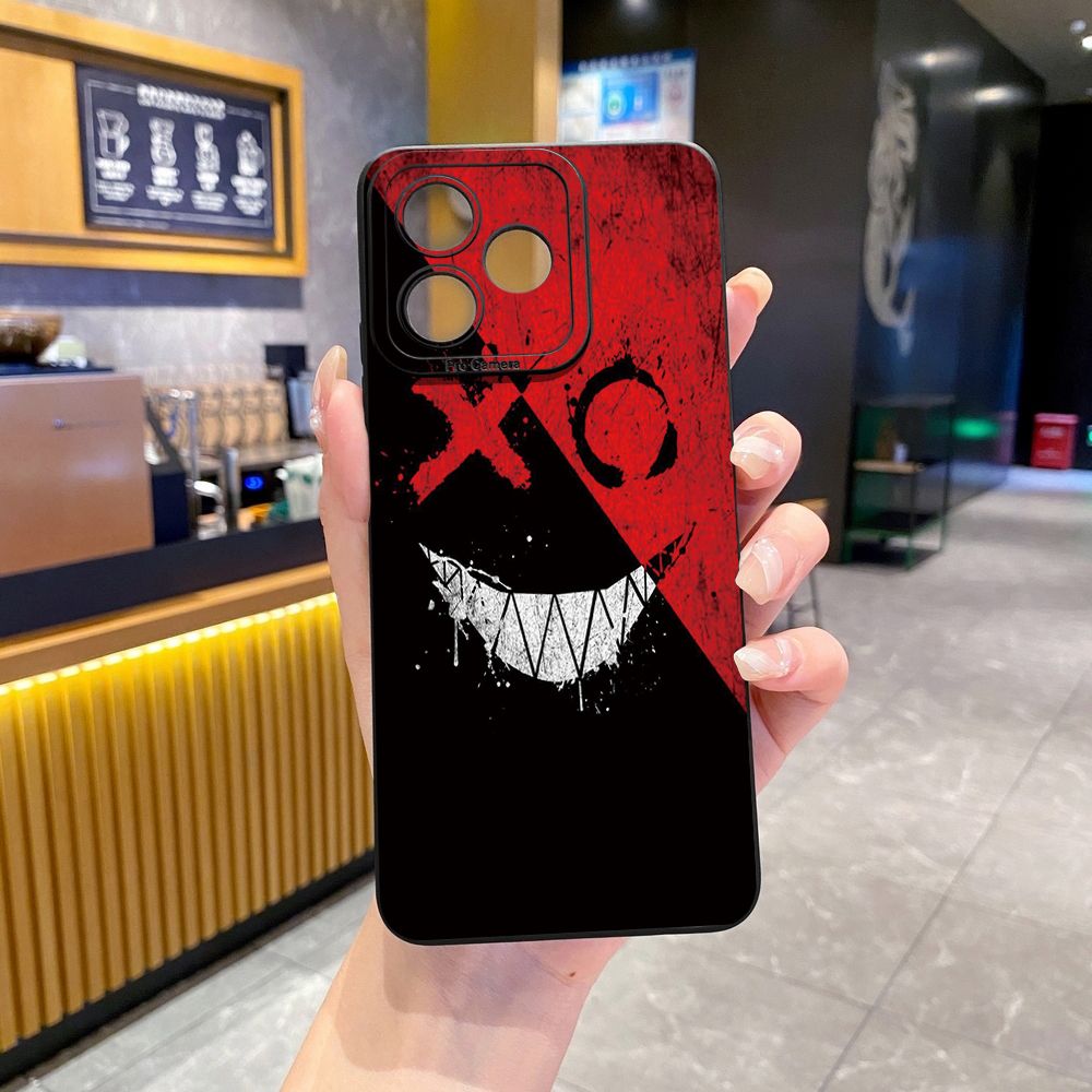 For Realme C61 C63 C65 C67 C53 C51 Note 50 60 C21 C33 C30 C35 C11 2021 C12 C15 C21Y C25Y Realme 12 13 Cute Evil Clown Full Protective Case Anti Drop Cover