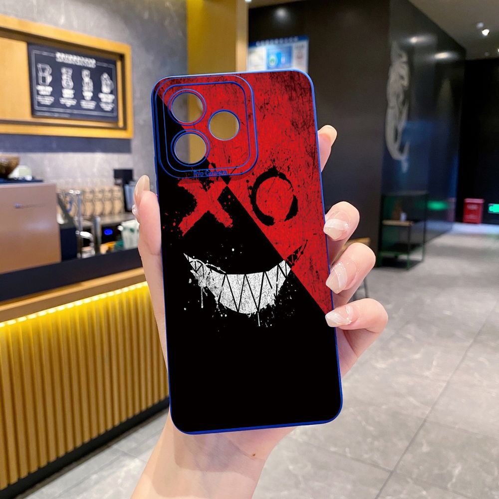 For Realme C61 C63 C65 C67 C53 C51 Note 50 60 C21 C33 C30 C35 C11 2021 C12 C15 C21Y C25Y Realme 12 13 Cute Evil Clown Full Protective Case Anti Drop Cover