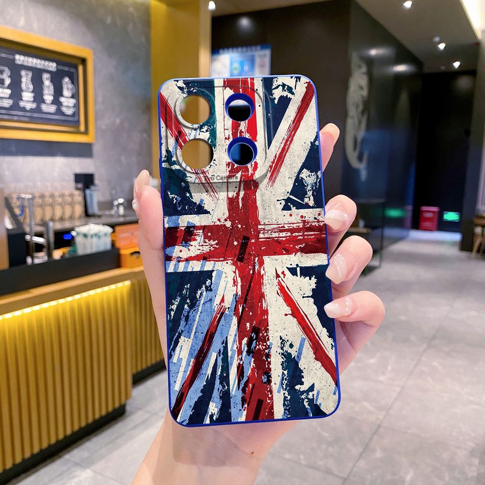 For Xiaomi Redmi Note 13 12 Pro 5G 12S 11S 13C A1 10 Pro 4G 10S Redmi 10C 9C Lodon Flag Full Protective Case Anti Drop Cover