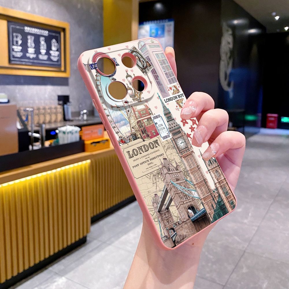 For Xiaomi Redmi Note 13 12 Pro 5G 12S 11S 13C A1 10 Pro 4G 10S Redmi 10C 9C Lodon Flag Full Protective Case Anti Drop Cover